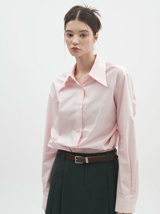 BASIC COTTON SHIRT (PINK)