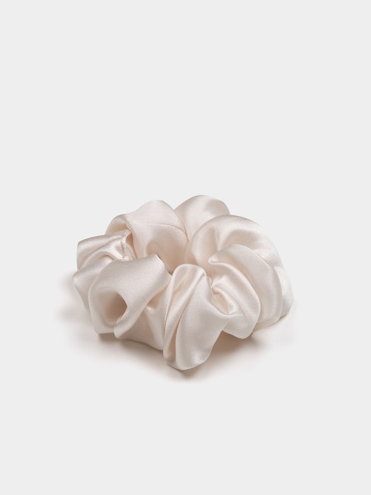 Silk Scrunchie (S) - Cream