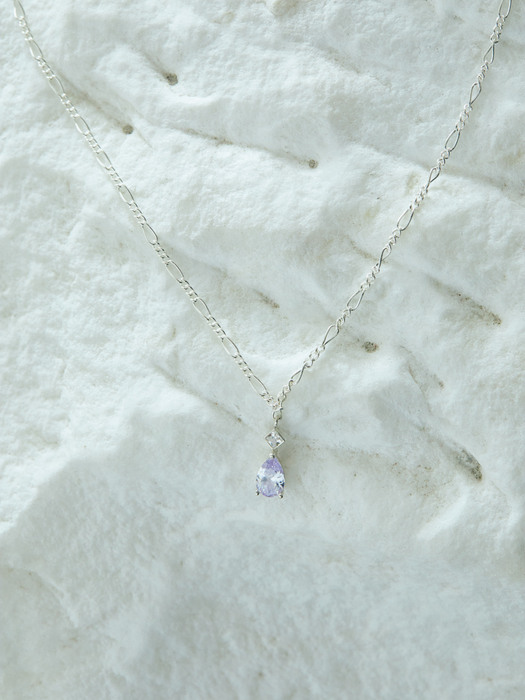 Soft Waterdrop Stone_Necklace