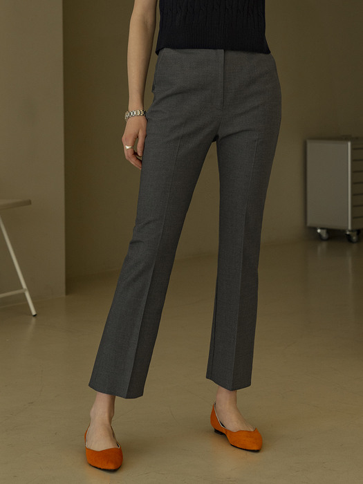 SI PT 7041 tailored boot-cut trousers_Charcoal