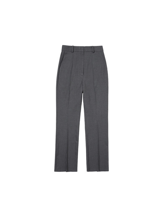 SIPT7041 tailored boot-cut trousers_Charcoal