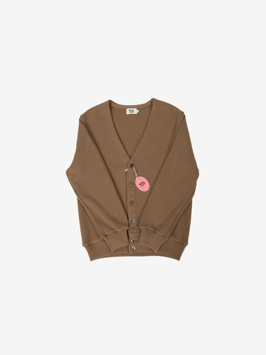 매니악 골프_ 메리노 울 가디건 밀크브라운 Merino Wool Cardigan MILK BROWN