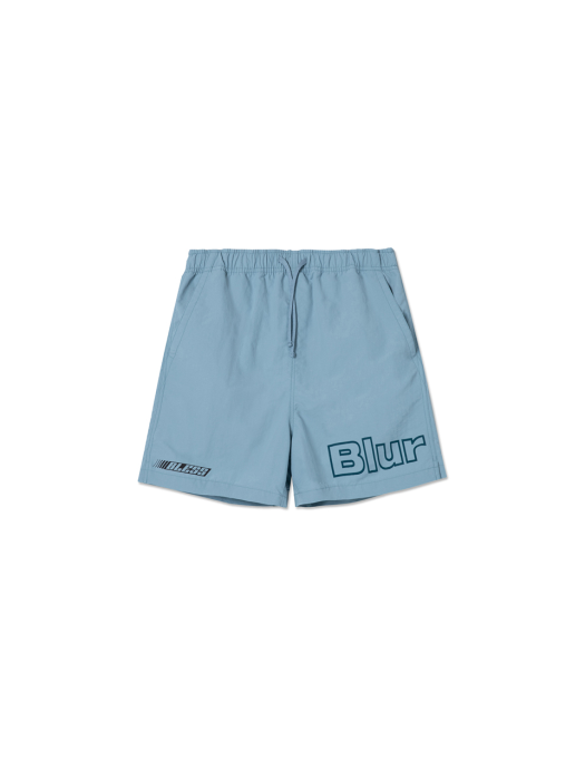 GRAPHIC WOVEN SHORTS - SKY BLUE