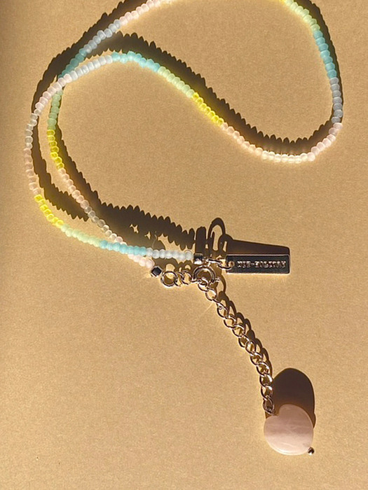 Rainbow heart necklace