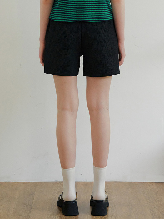 monts 1489 wavy banding shorts (black)
