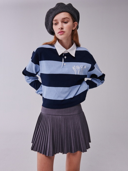 SHIRT FOUR BEAUTY RUGBY STRIPE_BLUE