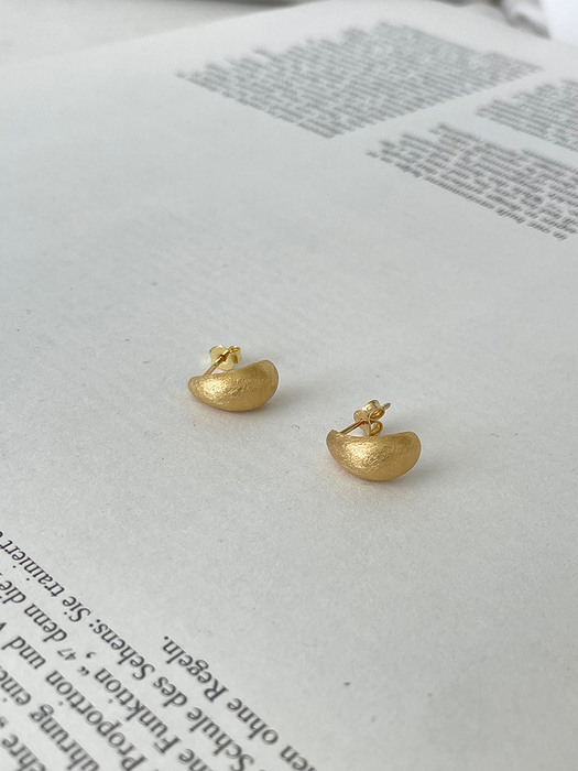 [silver925] scrape earring - 18k gold plate