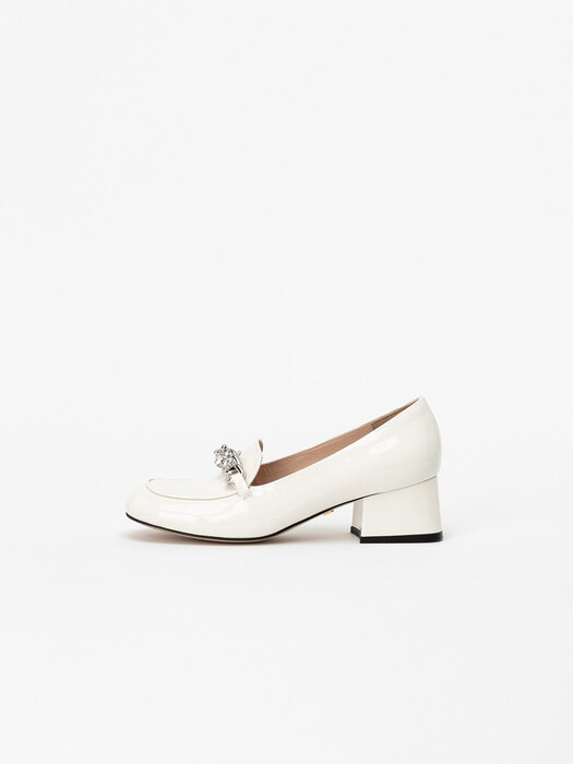 Tonality Pumps in Milky White Patent