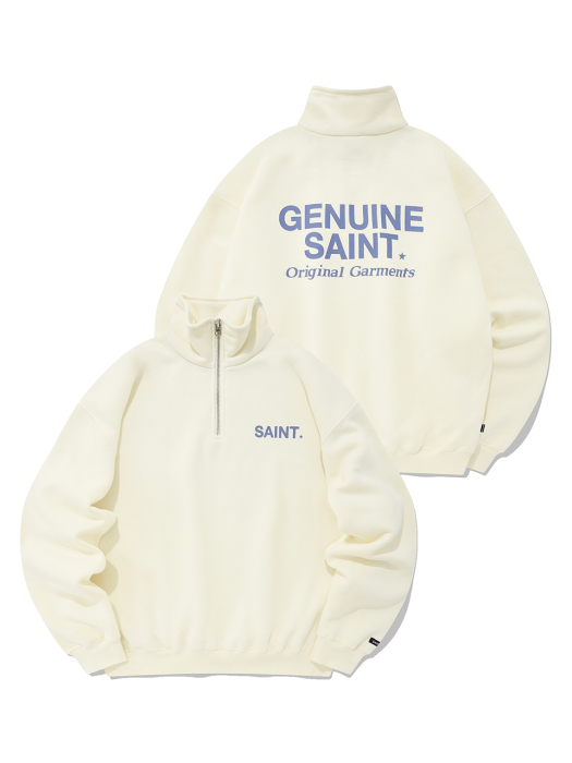 SP G.SAINT HALF ZIP-CREAM