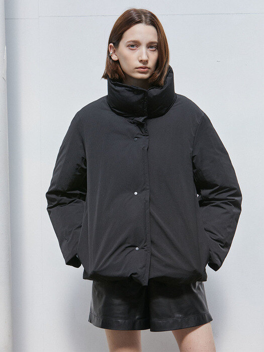 ZEUS_GOOSE DOWN REVERSIBLE COAT_BLACK