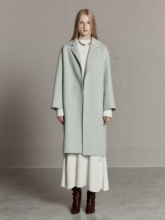 [리퍼브]NU MANET Cashmere Blended Handmade Coat_Classic Mint