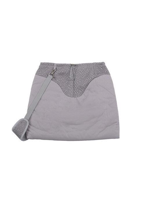 Padded Cross bag Skirt / Grey