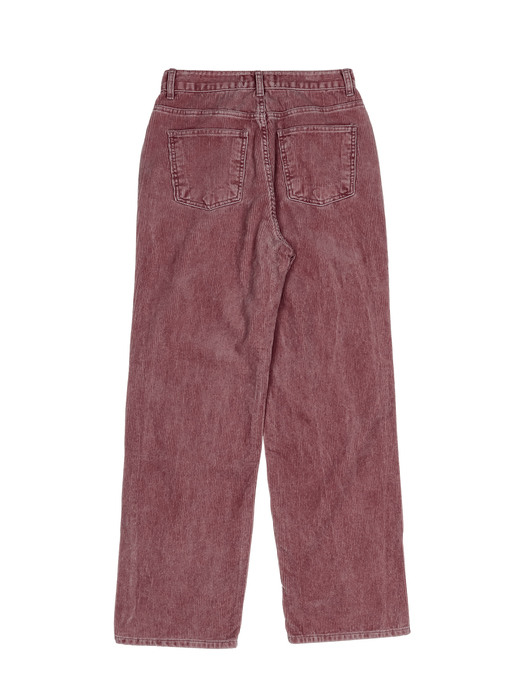 Washed-out pink corduroy pants