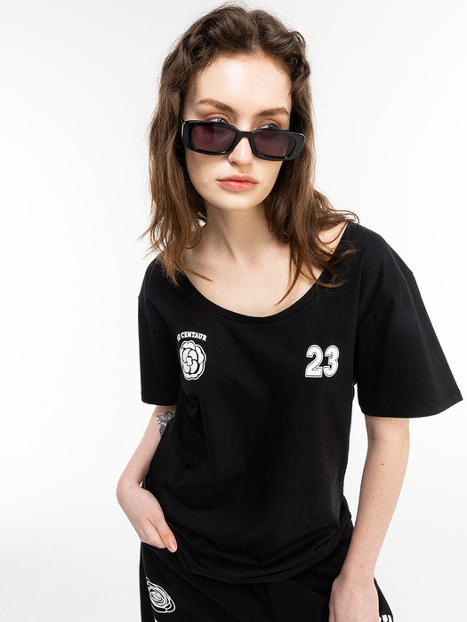 ROSE 23 T-SHIRTS_BLACK