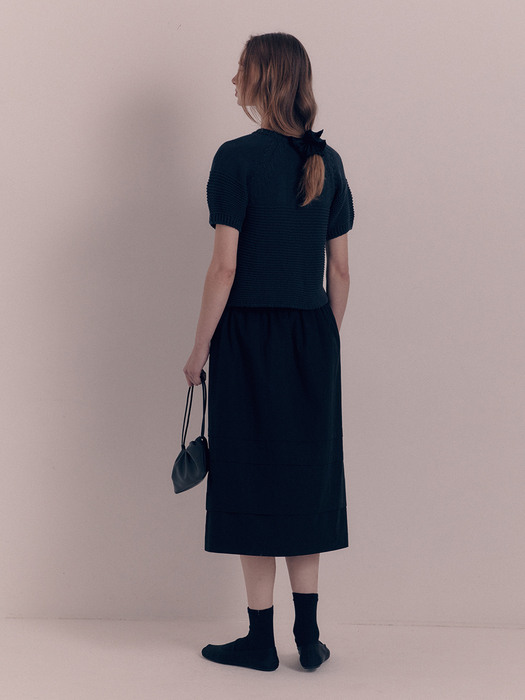 Toui layered skirt (Black)