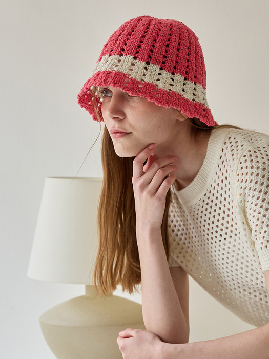 Cotton Candy Bucket Hat (Magenta)