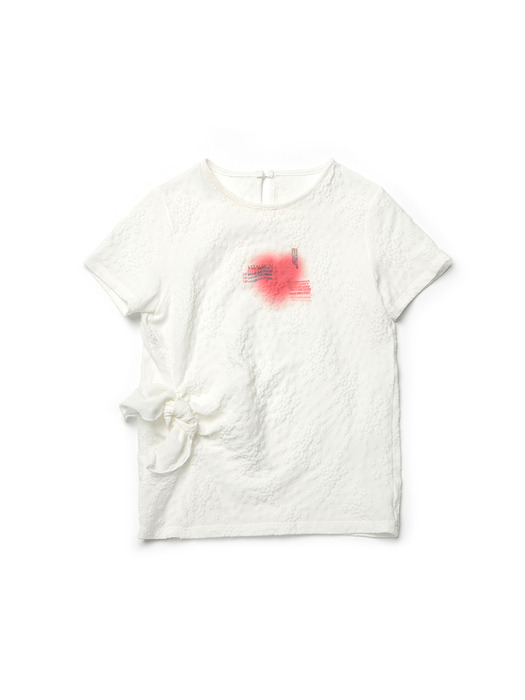 Embossing Ribbon T-Shirt (2colors)