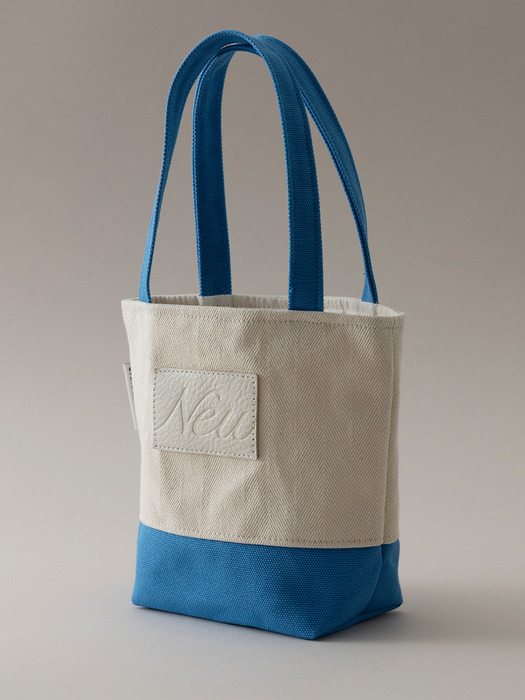 Canvas mini tote bag_blue