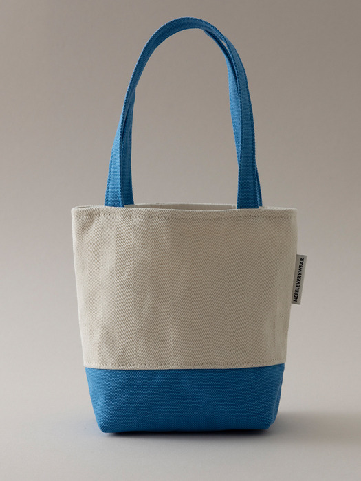 Canvas mini tote bag_blue