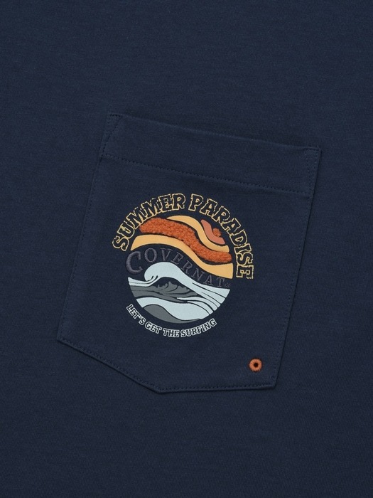 핫썸머 파라다이스 티셔츠 네이비