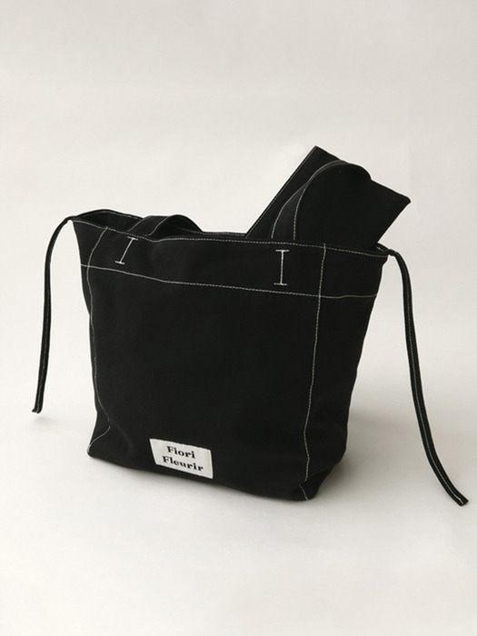 Brisa Canvas shoulder bag_Black