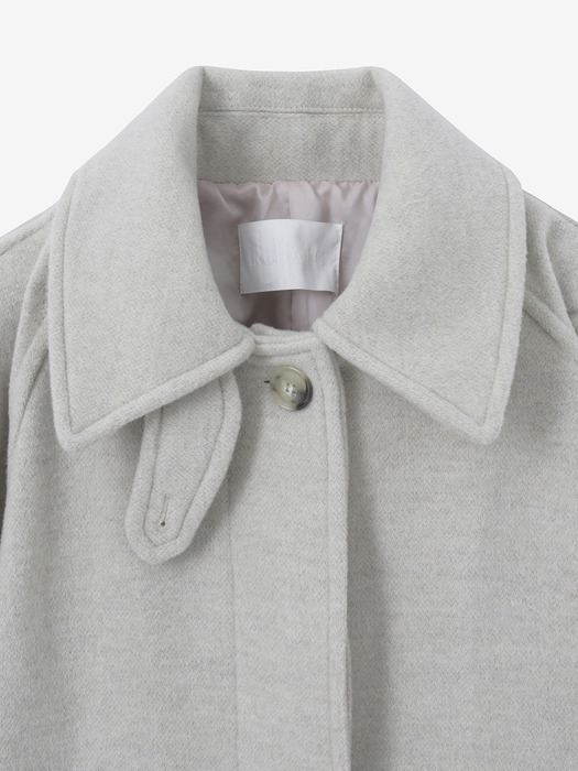 raglan sleeves half coat_oatmeal