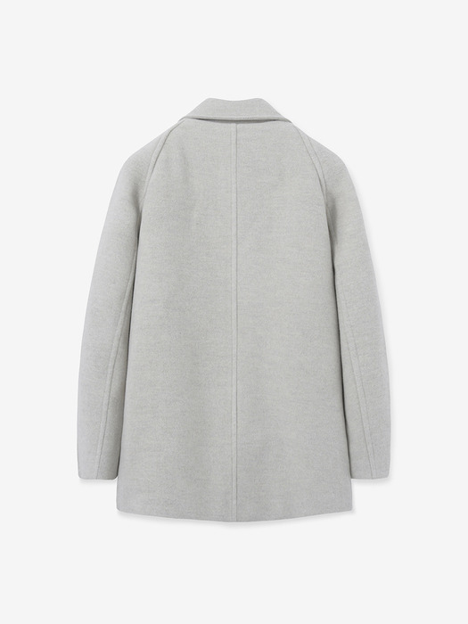 raglan sleeves half coat_oatmeal