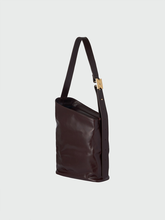 HALOG Asymmetric Shoulder Bag - Brown