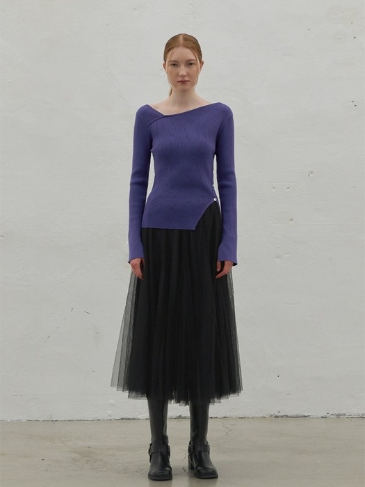 VOLUME FLARE BANDING SHA SKIRT (SK-4887)