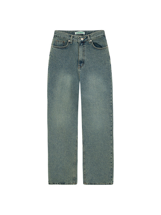 Normal Semi Wide Denim Pants_vintage blue