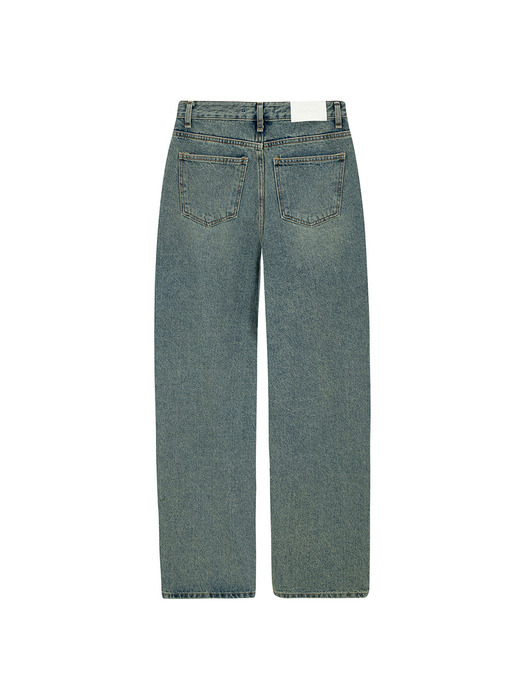 Normal Semi Wide Denim Pants_vintage blue