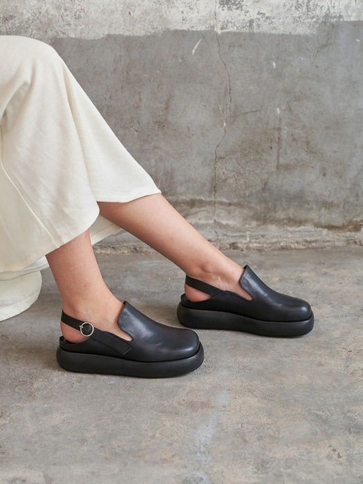 Lisa Clogs Leather Black