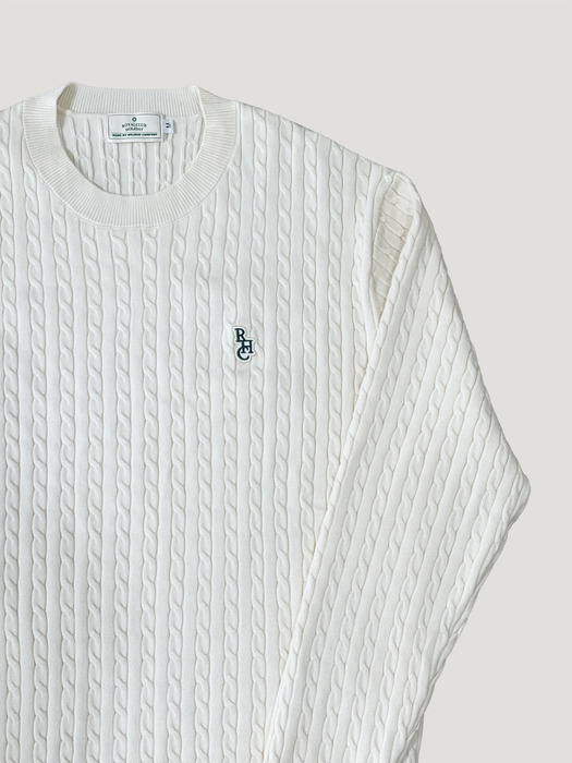 kingsley cable knit sweater creamy ivory