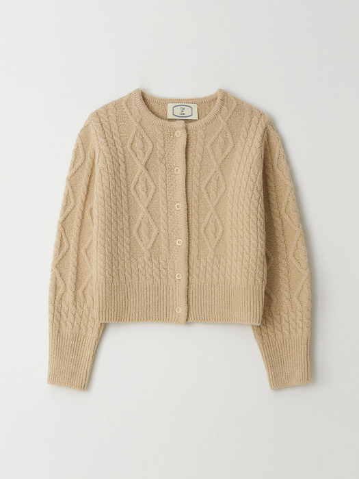 French Fisher Cardigan (Beige)