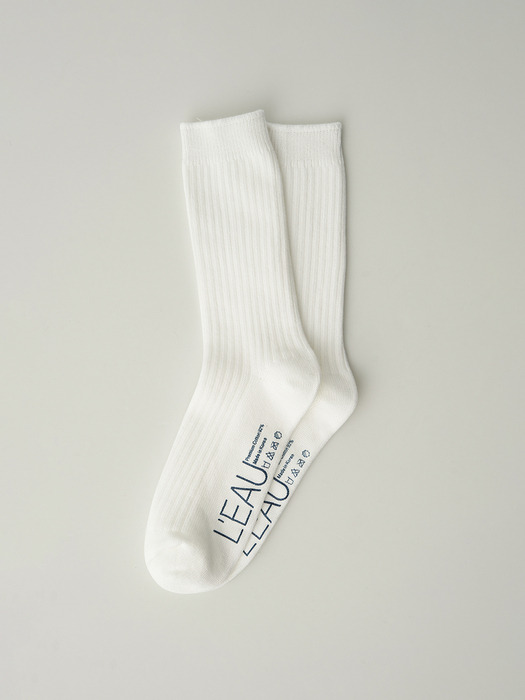 Leau basic socks_off white