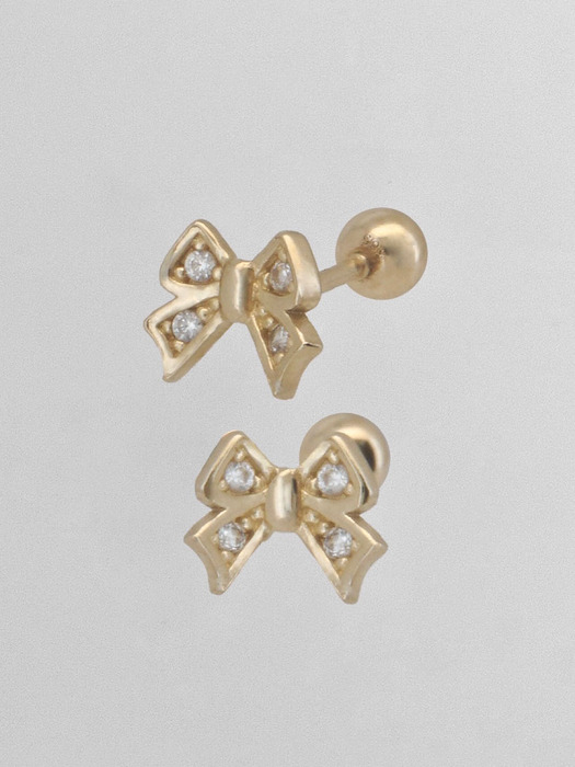 14k merry ribbon cubic piercing