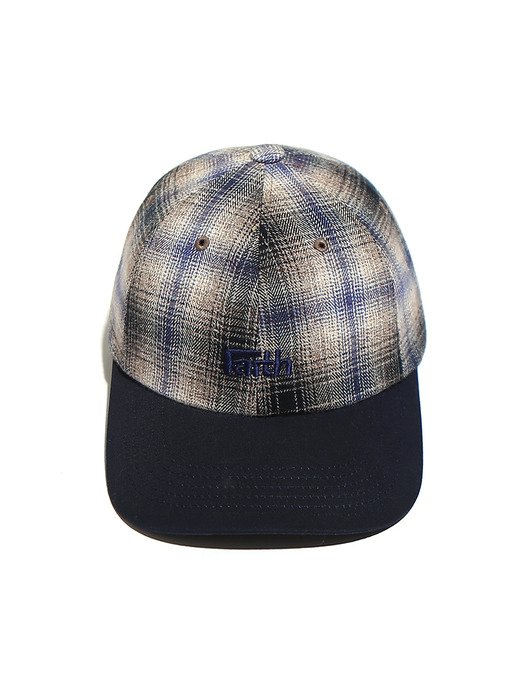 Cosmo Checker Flannel Cap Navy