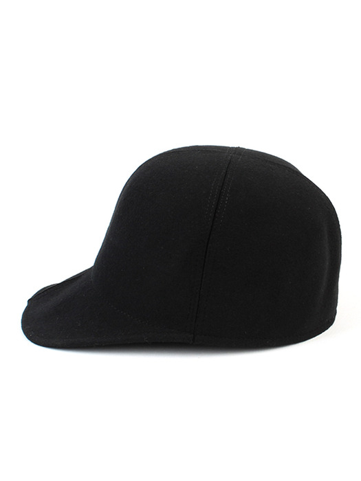 Wool Black Stitch Riding Cap 승마모자