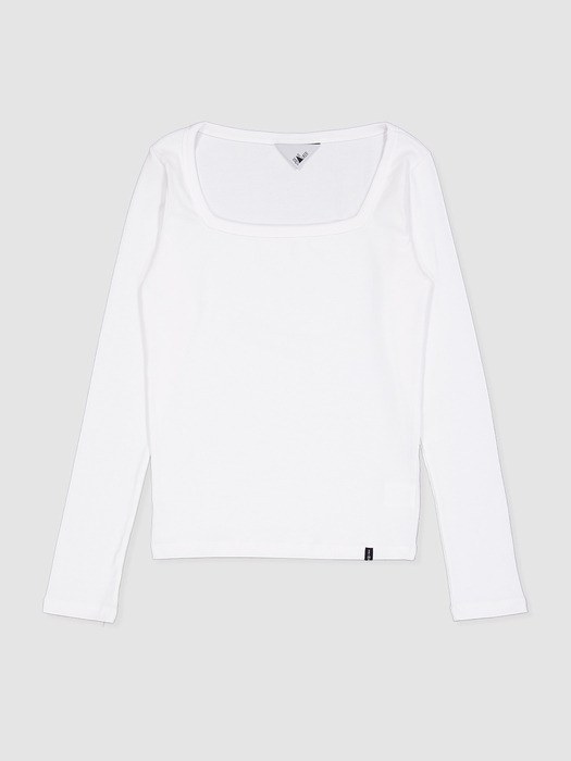 D. BASIC COTTON SQUARE-NECK T - 8 COLOR