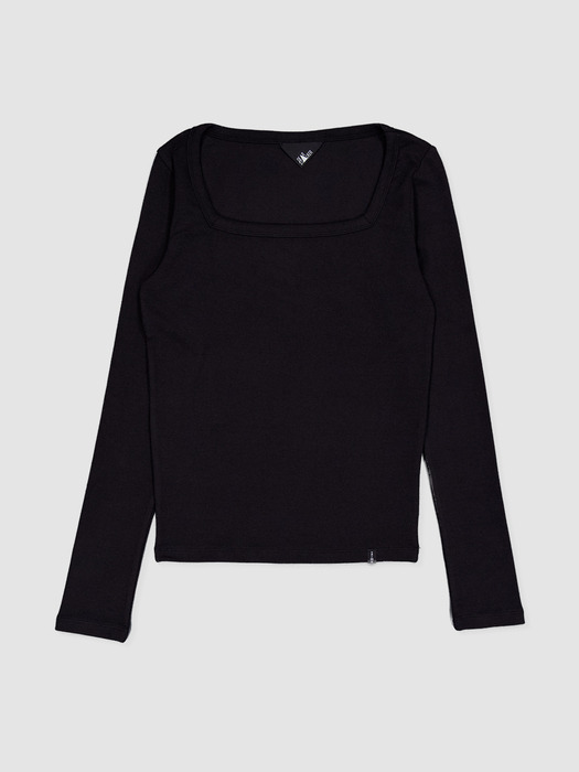 D. BASIC COTTON SQUARE-NECK T - 8 COLOR