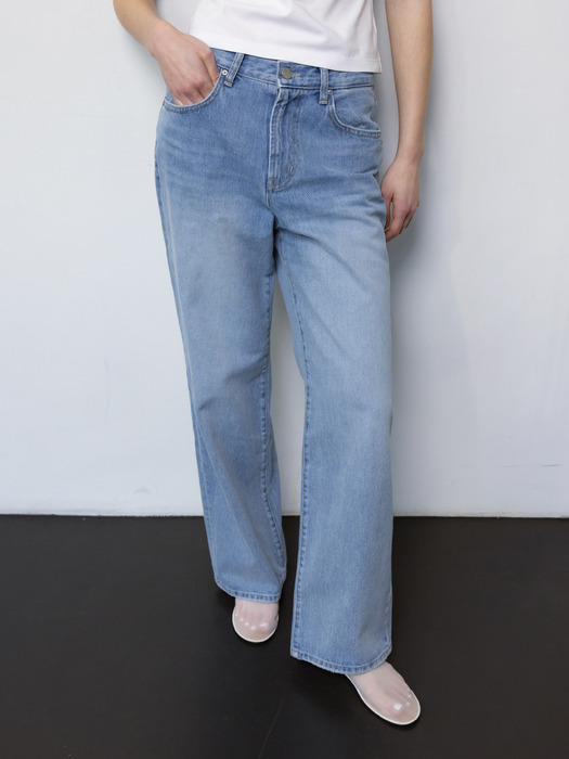Jeans Wide Straight Fit from Cone Denim_L.Blue