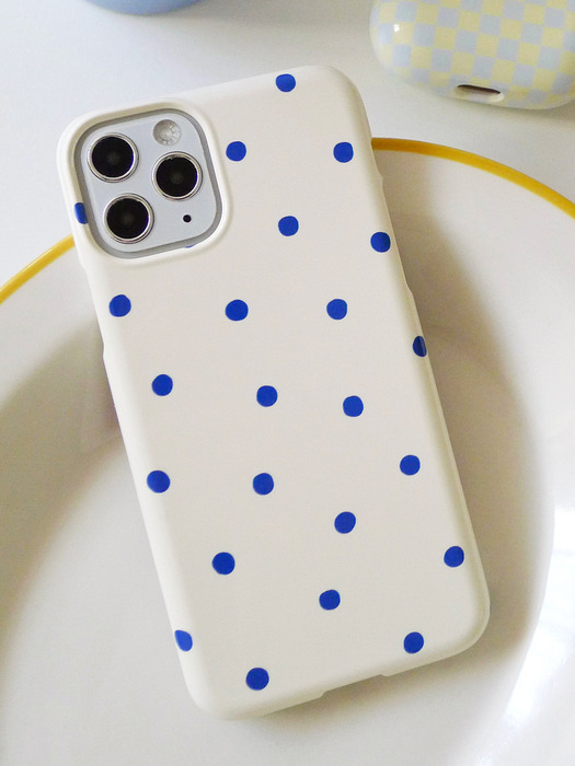 iPhone16시리즈입고_Blue Ball-Ivory Phonecase