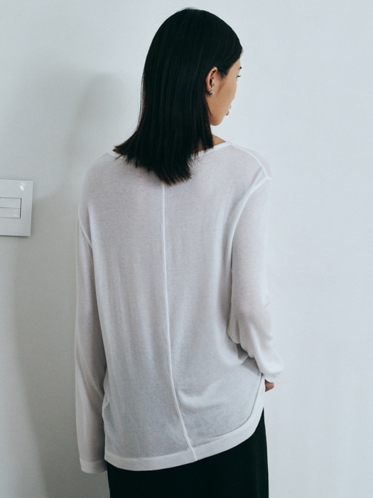 Soft Wool Essential T-Shirt (Ivory)
