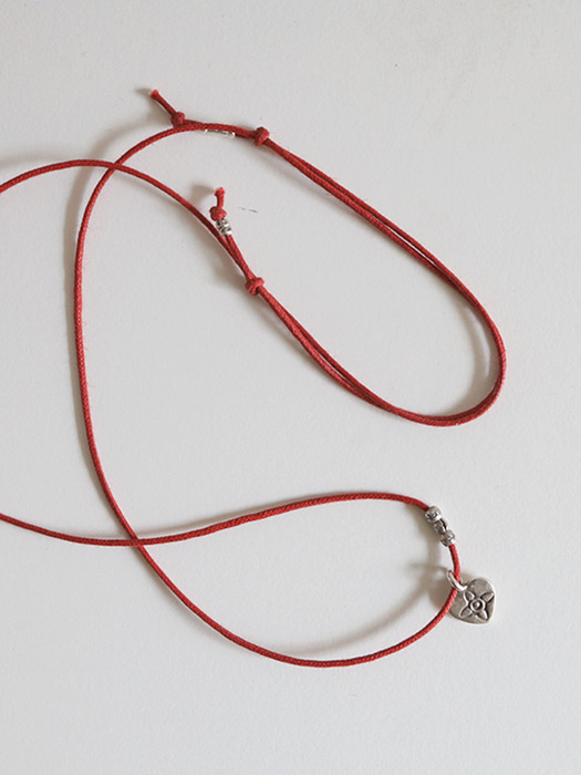 Heart knot necklace