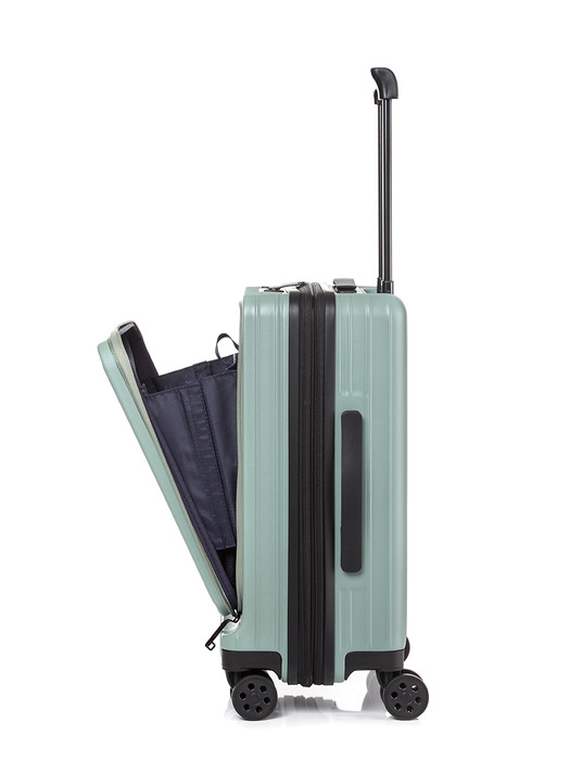 고비욘드 S3캐리어 기내용21인치 올리브그린 독일산PC100% 컵홀더 확장형 랩탑수납포켓 레드닷디자인어워드