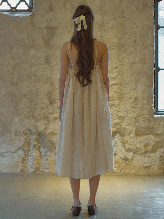 Linen see-through feminine dress