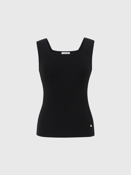 클로에 스퀘어 넥 슬리브리스 니트 / CHLOE SQUARE NECK SLEEVELESS KNIT_3colors