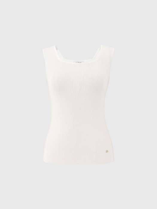 클로에 스퀘어 넥 슬리브리스 니트 / CHLOE SQUARE NECK SLEEVELESS KNIT_3colors