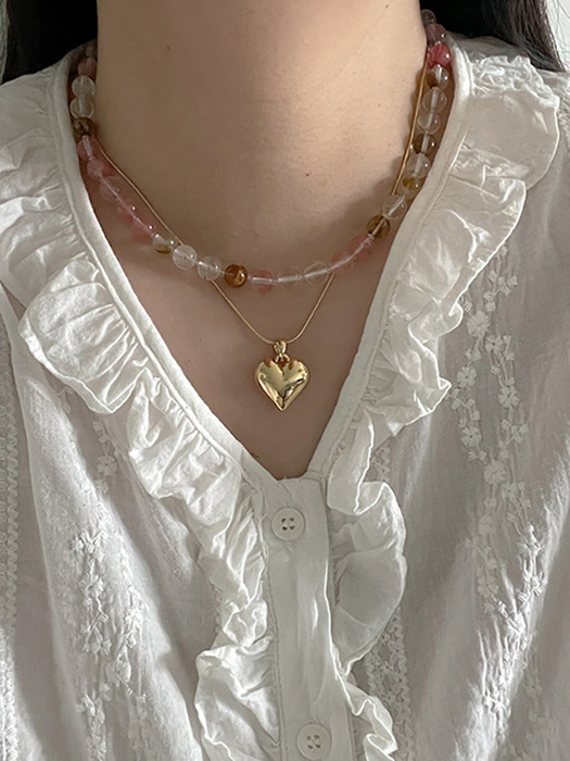 Cherry Quartz Necklace_NC276