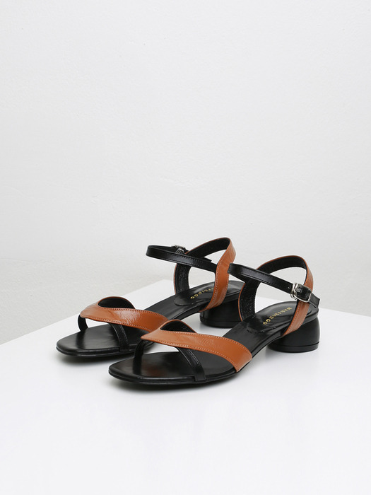 JANE WAVE SANDAL_ BROWN